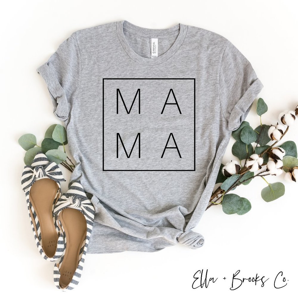 MAMA Square Box Graphic T-shirt NEW
